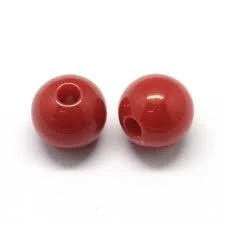 Arca Parels/beads 6mm Fluo Rood